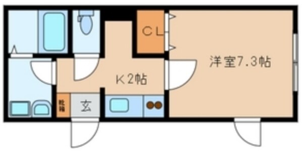 ヴェルジュの物件間取画像